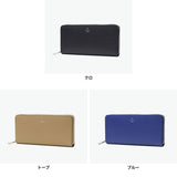 ランバン オン ブルー 長財布 メンズ  LANVIN en Bleu 財布 ラウンドファスナー 大容量 本革 革 牛革 小銭入れ カード おしゃれ シンプル 大人 上品 ブランド レザー型押し ロングウォレット ワグラムII 504616