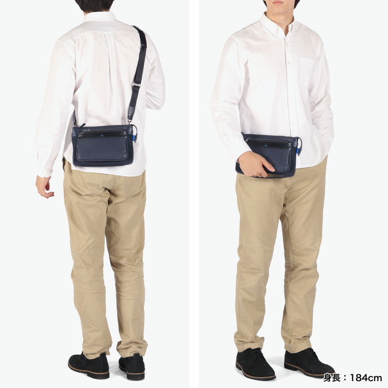ランバン オン ブルー クラッチバッグ メンズ 小さめ 本革 ブランド LANVIN en Bleu バッグ ショルダーバッグ 斜めがけ セカンドバッグ クラッチ 手持ち 上品 A5 2WAY レイト クラッチショルダー 511101