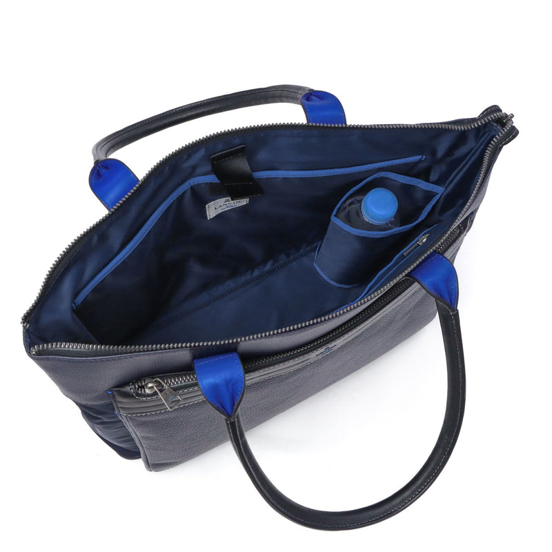 ランバン オン ブルー トートバッグ メンズ 大きめ ファスナー付き A4 B4 LANVIN en Bleu バッグ カジュアル ブランド ビジネス 大きめ 本革 ナイロン 大人 上品 おしゃれ 肩掛け 手持ち トート レイト 511701