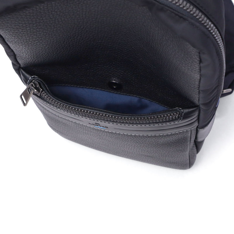 ランバン オン ブルー ボディバッグ メンズ LANVIN en Bleu バッグ ブランド 本革 レザー おしゃれ 斜めがけ ショルダーバッグ 縦型 大人 上品 カジュアル シンプル A5 レイト ワンショルダー 511901
