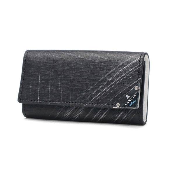 ランバン オン ブルー キーケース メンズ 革 ブランド LANVIN en Bleu レザー 本革 牛革 キー 鍵 軽量 おしゃれ 革小物 ケース 鍵入れ コンパクト スリム 薄い 大人 男性 30代 40代 プレゼント アクア 513621