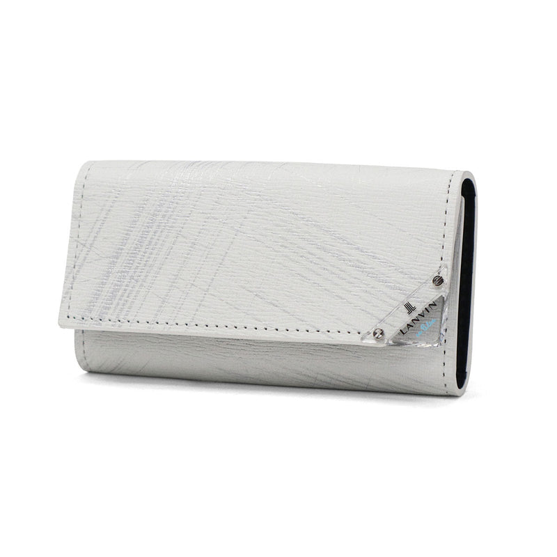 Lanvin on Blue Key Case for Men Leather Brand Lanvin en Bleu 가죽 가죽 진짜 가죽 카우 히드 키 가벼운 세련된 가죽 액세서리 케이스 핵심 사례 소형 슬림 한 얇은 성인 남자 30 대 및 40s 선물 아쿠아 513621