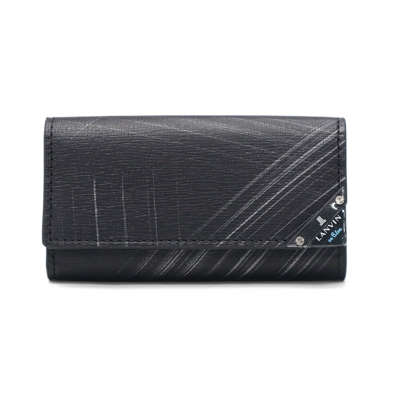 Lanvin on Blue Key Case for Men Leather Brand Lanvin en Bleu 가죽 가죽 진짜 가죽 카우 히드 키 가벼운 세련된 가죽 액세서리 케이스 핵심 사례 소형 슬림 한 얇은 성인 남자 30 대 및 40s 선물 아쿠아 513621