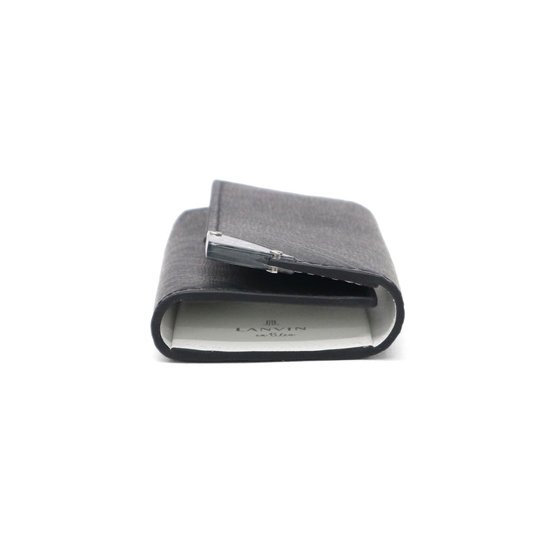 Lanvin on Blue Key Case for Men Leather Brand Lanvin en Bleu 가죽 가죽 진짜 가죽 카우 히드 키 가벼운 세련된 가죽 액세서리 케이스 핵심 사례 소형 슬림 한 얇은 성인 남자 30 대 및 40s 선물 아쿠아 513621