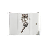 Lanvin on Blue Key Case for Men Leather Brand Lanvin en Bleu 가죽 가죽 진짜 가죽 카우 히드 키 가벼운 세련된 가죽 액세서리 케이스 핵심 사례 소형 슬림 한 얇은 성인 남자 30 대 및 40s 선물 아쿠아 513621