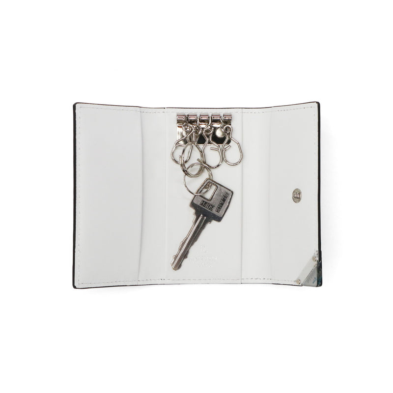 Lanvin on Blue Key Case for Men Leather Brand Lanvin en Bleu 가죽 가죽 진짜 가죽 카우 히드 키 가벼운 세련된 가죽 액세서리 케이스 핵심 사례 소형 슬림 한 얇은 성인 남자 30 대 및 40s 선물 아쿠아 513621