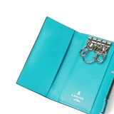 Lanvin on Blue Key Case for Men Leather Brand Lanvin en Bleu 가죽 가죽 진짜 가죽 카우 히드 키 가벼운 세련된 가죽 액세서리 케이스 핵심 사례 소형 슬림 한 얇은 성인 남자 30 대 및 40s 선물 아쿠아 513621