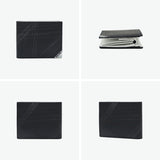 Lanvin on Blue Bifold Wallet for Men Brand LANVIN en Bleu Wallet Genuine Leather Easy to Use Compact Bifold Adult Leather Folding Wallet Leather Slim Thin Thin Coin Purse Lightweight Lightweight Gift Aqua 513622