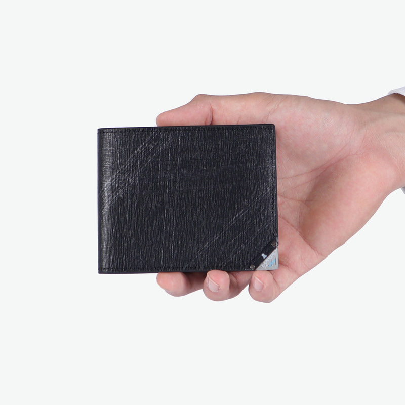 Lanvin on Blue Bifold Wallet for Men Brand LANVIN en Bleu Wallet Genuine Leather Easy to Use Compact Bifold Adult Leather Folding Wallet Leather Slim Thin Thin Coin Purse Lightweight Lightweight Gift Aqua 513622