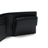 Lanvin on Blue Bifold Wallet for Men Brand LANVIN en Bleu Wallet Genuine Leather Easy to Use Compact Bifold Adult Leather Folding Wallet Leather Slim Thin Thin Coin Purse Lightweight Lightweight Gift Aqua 513622