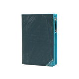 Lanvin on Blue Bifold Wallet for Men Brand Zipper LANVIN en Bleu Wallet Genuine Leather Easy to Use Bifold Adult Leather Folding Wallet with Coin Purse Lightweight Lightweight Vertical Card Holder Card Holder Lots Aqua 513623
