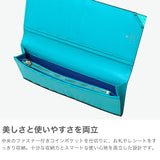 ランバン オン ブルー 長財布 メンズ LANVIN en Bleu 財布 薄い ブランド 本革 レザー 革 スリム 薄型 シンプル 軽量 カード入れ 多い おしゃれ 大人 男性 30代 40代 プレゼント かっこいい アクア 513624