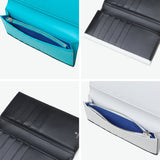 ランバン オン ブルー 長財布 メンズ LANVIN en Bleu 財布 薄い ブランド 本革 レザー 革 スリム 薄型 シンプル 軽量 カード入れ 多い おしゃれ 大人 男性 30代 40代 プレゼント かっこいい アクア 513624