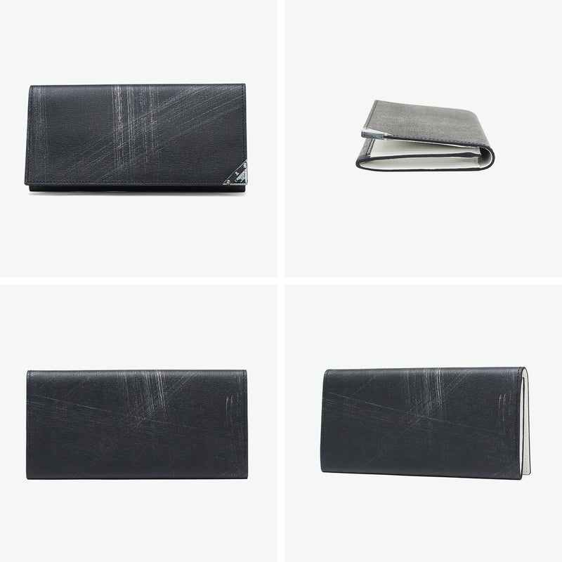 ランバン オン ブルー 長財布 メンズ LANVIN en Bleu 財布 薄い ブランド 本革 レザー 革 スリム 薄型 シンプル 軽量 カード入れ 多い おしゃれ 大人 男性 30代 40代 プレゼント かっこいい アクア 513624