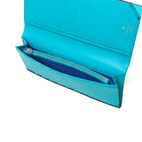 ランバン オン ブルー 長財布 メンズ LANVIN en Bleu 財布 薄い ブランド 本革 レザー 革 スリム 薄型 シンプル 軽量 カード入れ 多い おしゃれ 大人 男性 30代 40代 プレゼント かっこいい アクア 513624