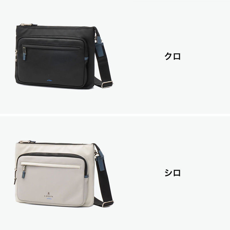ランバン オン ブルー ショルダーバッグ メンズ レディース 斜めがけバッグ LANVIN en Bleu ブランド 小さめ 斜めがけ 大人 軽量 軽い ショルダー バッグ 合皮 撥水 耐水 ドレッセ B5 515112