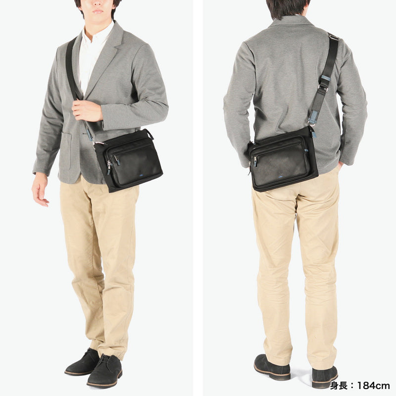 ランバン オン ブルー ショルダーバッグ メンズ レディース 斜めがけバッグ LANVIN en Bleu ブランド 小さめ 斜めがけ 大人 軽量 軽い ショルダー バッグ 合皮 撥水 耐水 ドレッセ B5 515112