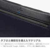 LANVIN on蓝色离合器包男士品牌LANVIN en Bleu 2way斜挎包斜挎包第二包离合器手持PVC条纹A5 颠簸离合器肩517121