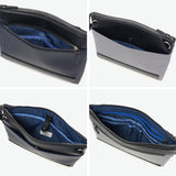 LANVIN on蓝色离合器包男士品牌LANVIN en Bleu 2way斜挎包斜挎包第二包离合器手持PVC条纹A5 颠簸离合器肩517121