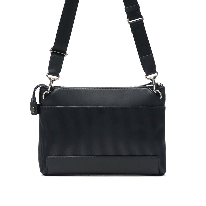 LANVIN on蓝色离合器包男士品牌LANVIN en Bleu 2way斜挎包斜挎包第二包离合器手持PVC条纹A5 颠簸离合器肩517121