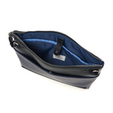 LANVIN on蓝色离合器包男士品牌LANVIN en Bleu 2way斜挎包斜挎包第二包离合器手持PVC条纹A5 颠簸离合器肩517121