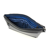 LANVIN on蓝色离合器包男士品牌LANVIN en Bleu 2way斜挎包斜挎包第二包离合器手持PVC条纹A5 颠簸离合器肩517121