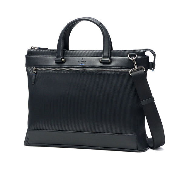 ランバン オン ブルー ビジネスバッグ メンズ LANVIN en Bleu A4 2WAY ビジネス ビジカジ ノートPC ブリーフケース 2WAY ショルダー 斜めがけ ブランド おしゃれ 通勤 出張 自立 PVC ストライプ バンプ 517521