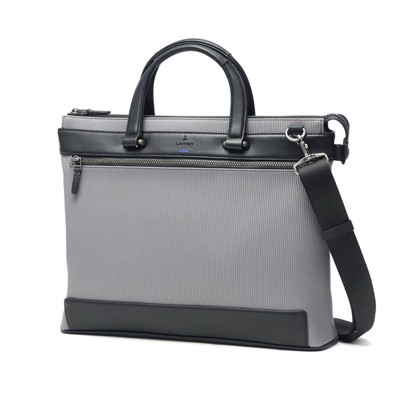 ランバン オン ブルー ビジネスバッグ メンズ LANVIN en Bleu A4 2WAY ビジネス ビジカジ ノートPC ブリーフケース 2WAY ショルダー 斜めがけ ブランド おしゃれ 通勤 出張 自立 PVC ストライプ バンプ 517521