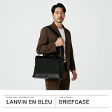 ランバン オン ブルー ビジネスバッグ メンズ LANVIN en Bleu A4 2WAY ビジネス ビジカジ ノートPC ブリーフケース 2WAY ショルダー 斜めがけ ブランド おしゃれ 通勤 出張 自立 PVC ストライプ バンプ 517521