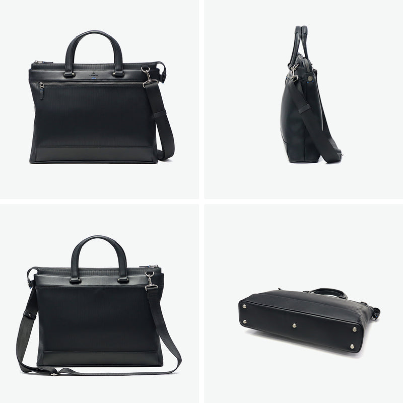ランバン オン ブルー ビジネスバッグ メンズ LANVIN en Bleu A4 2WAY ビジネス ビジカジ ノートPC ブリーフケース 2WAY ショルダー 斜めがけ ブランド おしゃれ 通勤 出張 自立 PVC ストライプ バンプ 517521