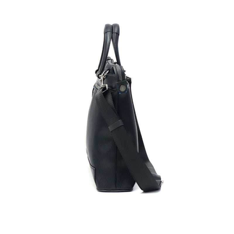 ランバン オン ブルー ビジネスバッグ メンズ LANVIN en Bleu A4 2WAY ビジネス ビジカジ ノートPC ブリーフケース 2WAY ショルダー 斜めがけ ブランド おしゃれ 通勤 出張 自立 PVC ストライプ バンプ 517521