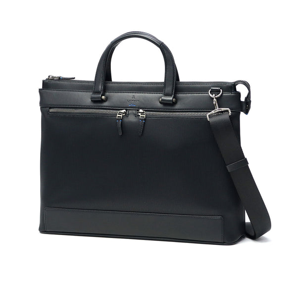 ランバン オン ブルー ビジネスバッグ メンズ LANVIN en Bleu 2WAY ビジネス ビジカジ ノートPC ブリーフケース 2WAY ショルダー 斜めがけ ブランド おしゃれ 通勤 出張 自立 PVC ストライプ B4 A4 バンプ 517522