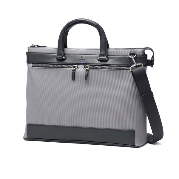ランバン オン ブルー ビジネスバッグ メンズ LANVIN en Bleu 2WAY ビジネス ビジカジ ノートPC ブリーフケース 2WAY ショルダー 斜めがけ ブランド おしゃれ 通勤 出張 自立 PVC ストライプ B4 A4 バンプ 517522
