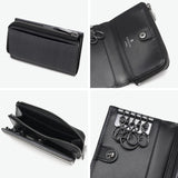 ランバン オン ブルー キーケース メンズ ブランド 革 本革 LANVIN en Bleu 小銭入れ 小銭 コインケース レザー 5連 キー 鍵 おしゃれ シンプル コンパクト 軽量 ガンメタル 高級感 上品 ロゴ レノア 518611