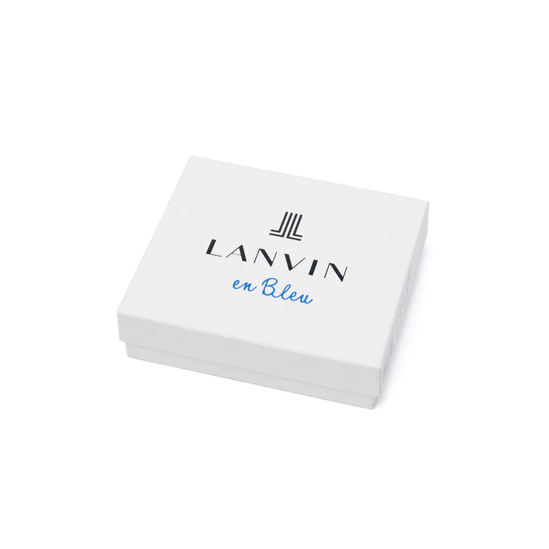 ランバン オン ブルー 二つ折り財布 メンズ LANVIN en Bleu 小銭入れあり ブランド レザー 本革 牛革 革 財布 折り財布 ウォレット おしゃれ 軽量 カード ガンメタル シンプル 大人 レノア 518612