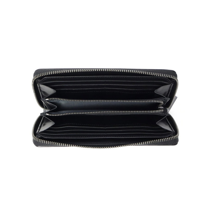 ランバン オン ブルー 長財布 メンズ ラウンドファスナー LANVIN en Bleu 本革 ブランド レザー 牛革 革 財布 小銭入れあり ロングウォレット おしゃれ 軽量 ガンメタル シンプル 大人 レノア 518615