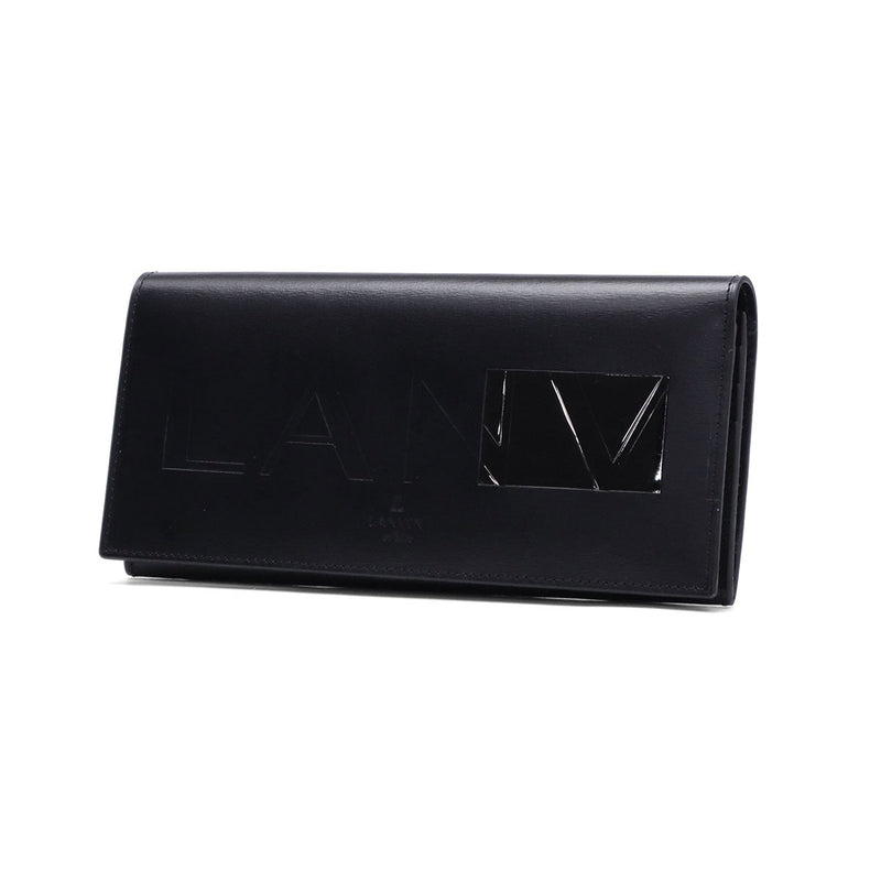 ランバン オン ブルー 長財布 メンズ 薄い 本革 LANVIN en Bleu 財布 革 牛革 ブランド 軽量 軽い かぶせ フラップ 小銭入れ 小銭入れ付き 薄型 スリム 革財布 おしゃれ シンプル ロゴ ディアブロ 519605