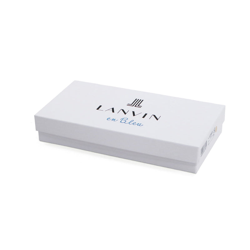 ランバン オン ブルー 長財布 メンズ 薄い 本革 LANVIN en Bleu 財布 革 牛革 ブランド 軽量 軽い かぶせ フラップ 小銭入れ 小銭入れ付き 薄型 スリム 革財布 おしゃれ シンプル ロゴ ディアブロ 519605