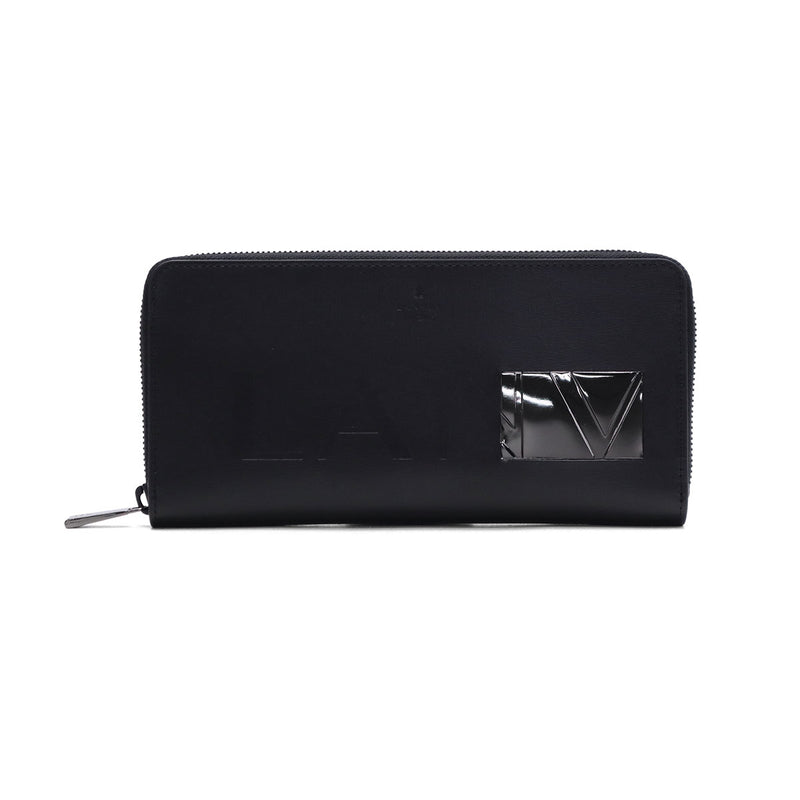 ランバン オン ブルー 長財布 メンズ 本革 革 レザー LANVIN en Bleu 財布 ウォレット ブランド 大容量 ラウンドファスナー ファスナー 黒 ブラック 軽い 軽量 小銭入れ 小銭 小銭入れあり ディアブロ 519606