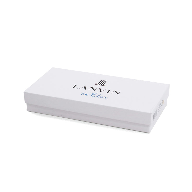 ランバン オン ブルー 長財布 メンズ 本革 革 レザー LANVIN en Bleu 財布 ウォレット ブランド 大容量 ラウンドファスナー ファスナー 黒 ブラック 軽い 軽量 小銭入れ 小銭 小銭入れあり ディアブロ 519606
