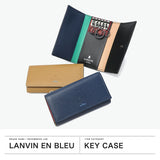 ランバン オン ブルー キーケース メンズ 本革 革 小銭入れ おしゃれ LANVIN en Bleu ブランド レザー 小銭入れ 小銭入れ付き コインケース 一体型 コンパクト キー 鍵 軽量 スタンパ 522601