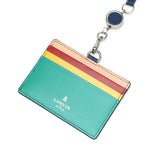 ランバン オン ブルー IDケース メンズ 本革 LANVIN en Bleu IDカードホルダー IDカードケース ブランド レザー 牛革 革 ネックストラップ リール付き おしゃれ 軽量 カード スタンパ 522606