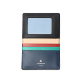 ランバン オン ブルー パスケース メンズ LANVIN en Bleu 本革 二つ折り ブランド レザー 牛革 革 定期入れ IDカードケース IDケース おしゃれ 軽量 スリム 薄い カジュアル ビジネス スタンパ 522607