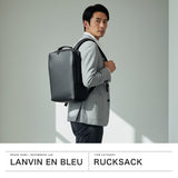 ランバン オン ブルー ビジネスリュック メンズ レディース LANVIN en Bleu リュック バッグ ビジネス ブランド 撥水 軽量 軽い 自立 薄型 PC A4 ビジネスバッグ 通勤 スリム 2層 ホームズ ビズリュック 523711