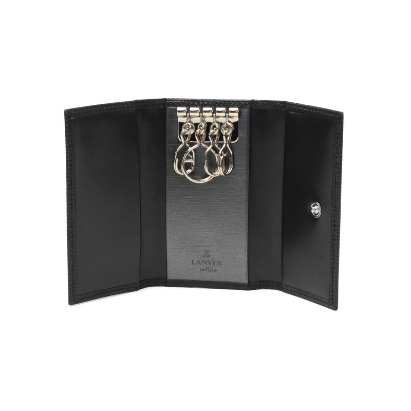 ランバン オン ブルー キーケース メンズ 鍵入れ 小さめ LANVIN en Bleu ブランド 大人 上品 キー ケース 鍵 4連 三つ折り 革小物 軽量 高級感 シンプル レザー 本革 革 おしゃれ プレゼント ゼブダ 529612