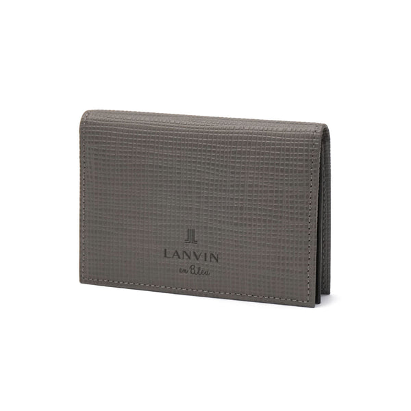 ランバン オン ブルー 名刺入れ メンズ 本革 レザー ブランド LANVIN en Bleu おしゃれ 大人 上品 コンパクト 軽量 軽い 薄型 スリム カードケース 名刺ケース シンプル 無地 カード入れ ビジネス ゼブダ 529613