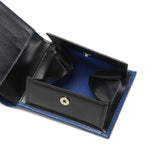ランバン オン ブルー 二つ折り財布 メンズ 財布 小銭入れあり LANVIN en Bleu ブランド 大人 上品 コンパクト 軽量 二つ折り 二つ折 革財布 小さめ 高級感 レザー 本革 革 おしゃれ プレゼント ゼブダ 529614