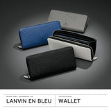 ランバン オン ブルー 長財布 メンズ ブランド LANVIN en Bleu 財布 ラウンドファスナー 小銭入れあり シンプル 本革 牛革 革 レザー 大容量 ブラック 黒 グレー 白 青 おしゃれ 上品 ゼブダ 529617