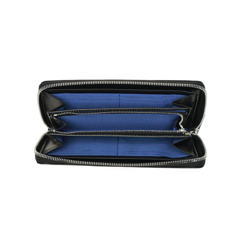 ランバン オン ブルー 長財布 メンズ ブランド LANVIN en Bleu 財布 ラウンドファスナー 小銭入れあり シンプル 本革 牛革 革 レザー 大容量 ブラック 黒 グレー 白 青 おしゃれ 上品 ゼブダ 529617