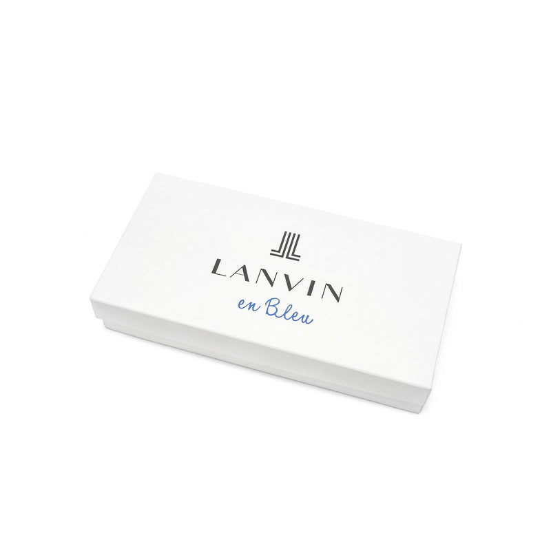ランバン オン ブルー 長財布 メンズ ブランド LANVIN en Bleu 財布 ラウンドファスナー 小銭入れあり シンプル 本革 牛革 革 レザー 大容量 ブラック 黒 グレー 白 青 おしゃれ 上品 ゼブダ 529617